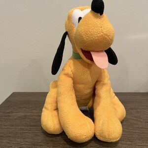 Disney Pluto Dog Plush Stuffed Animal Toy 7”